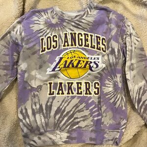 Purple tie dye Lakers crewneck!